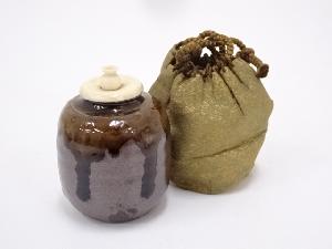 灰釉茶入（仕覆付）　□z